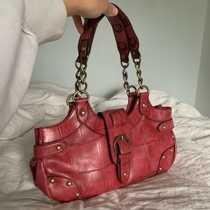 Gorgeous vintage pink leather purse